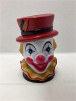 Vintage Plastic Hong Kong Clown Head Bank