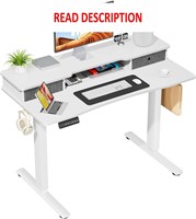 Electric Standing Desk  47-inch  White