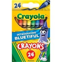 Classic Color Crayons, Peggable Retail Pack, 24 Co
