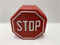 Stop Sign Plastic Coin Bank