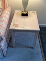 Hand painted side table end table