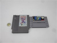 Jeux vidéo pour NES et SNES dont Mario World