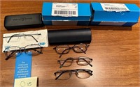 L - LOT OF READING GLASSES & CASES (O15)
