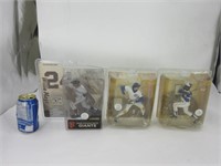 3 figurines de baseball Collectionnables