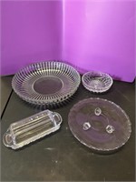 Assorted Cut Glass Display pieces