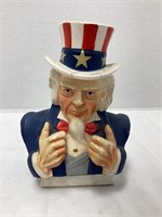 Uncle Sam Bust Coin Bank