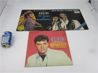 Elvis: 4 anciens disques vinyles 33t /album