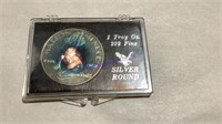 Marilyn Monroe 1 ounce silver round, 1962