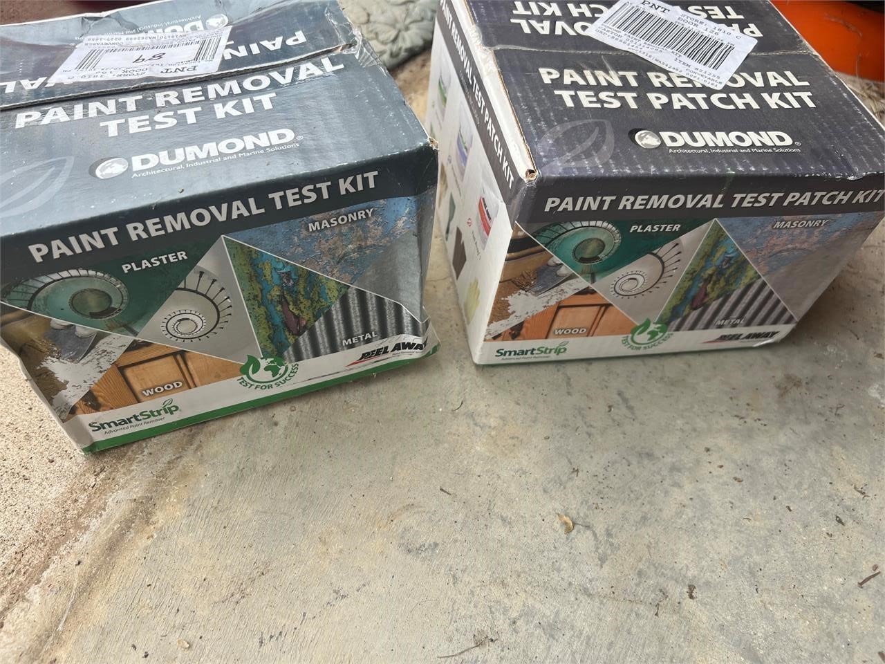 TWO PAINT REMOVAL TEST KITS
