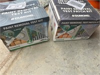 TWO PAINT REMOVAL TEST KITS