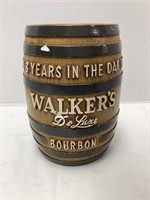 Walkers De Luxe Bourbon Barrel Coin Bank