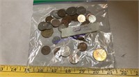 Bag of Canadian coins
