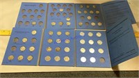 Canadian quarter collection, 2 books, 47 coins