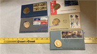 Bicentennial first day cover stamps & medals