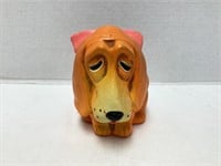 Orange Droopy Ear Dog with Bow Coin Bank