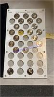 Kennedy half dollar collection, 19 coins