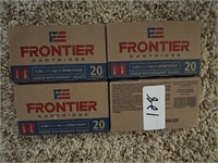 4 BOXES .223 FRONTIER 20RDS EACH