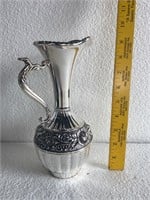 Heavy Silver Plated Vase