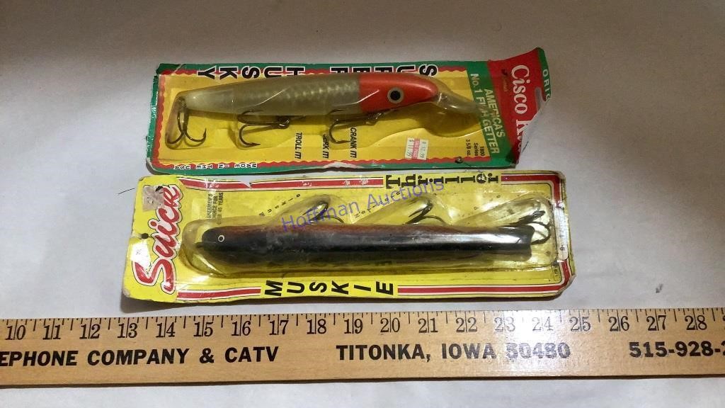 2 Muskie lures, new