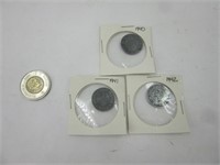 3 pièces de 10 Reichsfennig  Allemand