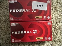 2 BOXES FEDERAL 9MM 50RDS EACH