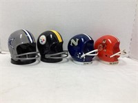 Four Football Helmet Coin Banks