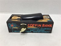 Mechanical Coffin Coin Bank