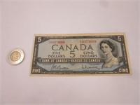 5$ Canada 1954