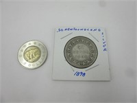 0.50$ Newfoundland 1898 silver