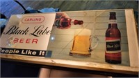 VTG Carling Black Label Beer Sign - Note