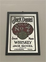Miroir Jack Daniel Whiskey 13 pouces X 9 pouces