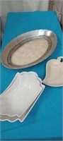 Serving Bowls, Candy Tray, Platter