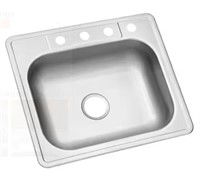 25 in. Drop-in Single Bowl Kitchen Sink