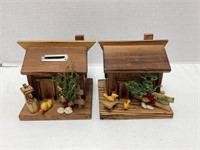 Two Wood Shed Coin Banks
