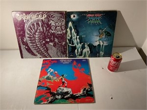 Trois vinyles Uriah Heep