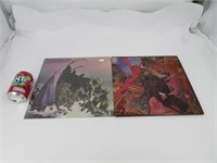 2 disques vinyles 33T , Santana et Nazareth