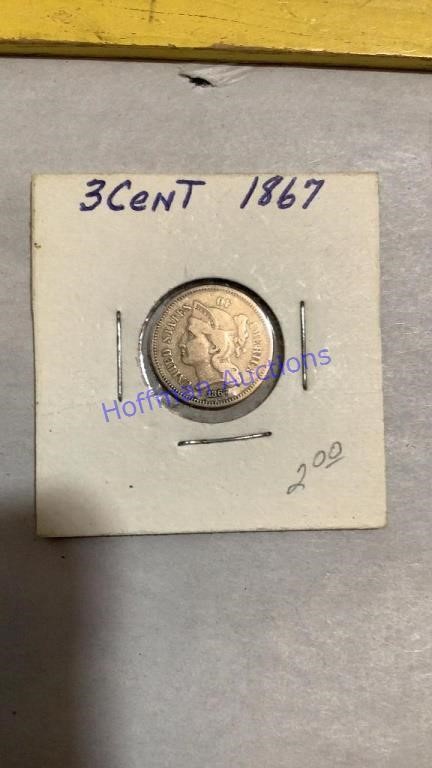 1867 3 cent piece