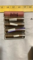 5 rolls of sorted pennies