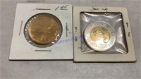 Canadian coins 1989 &1996