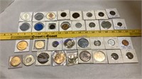 Many trade tokens & medallions