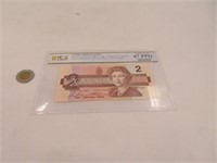 Billet 2$ Canada certifié SUPERB GEM UC par PCGS