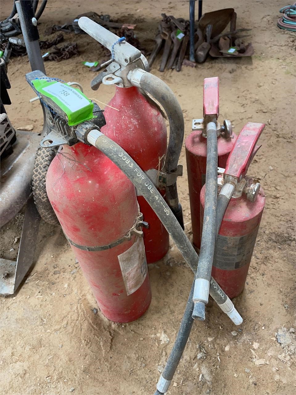 4 Fire Extinguishers - untested