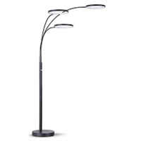 anagels 80 in. h black floor lamp 3-ring dimmable