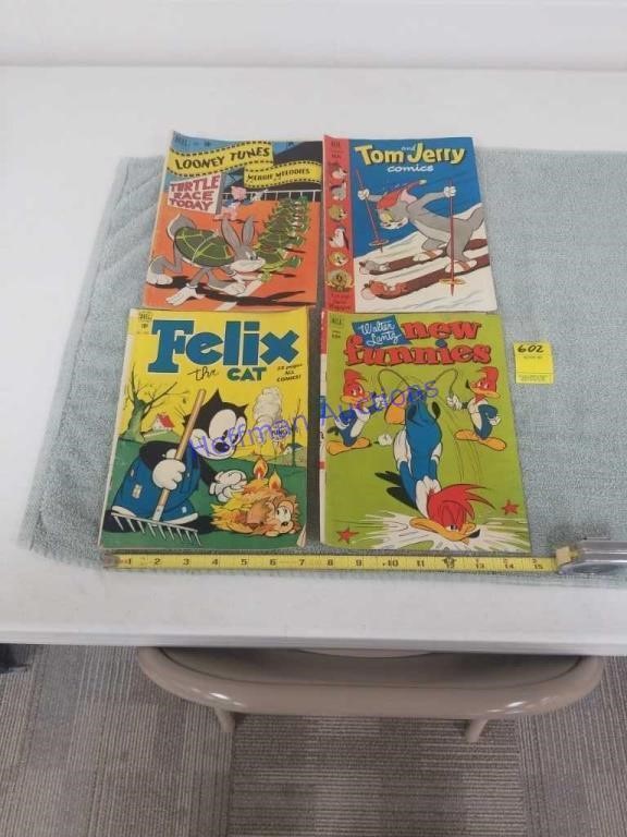 10 cent comic books.  Looney Tunes, Tom and