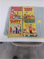 4 10 cent comic books.  Walter Lantz, Rusty,