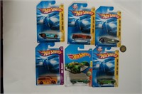 6 Hot Wheels sur carte, 2008 First Editions