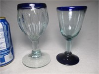 Coupes antiques en verre soufflé