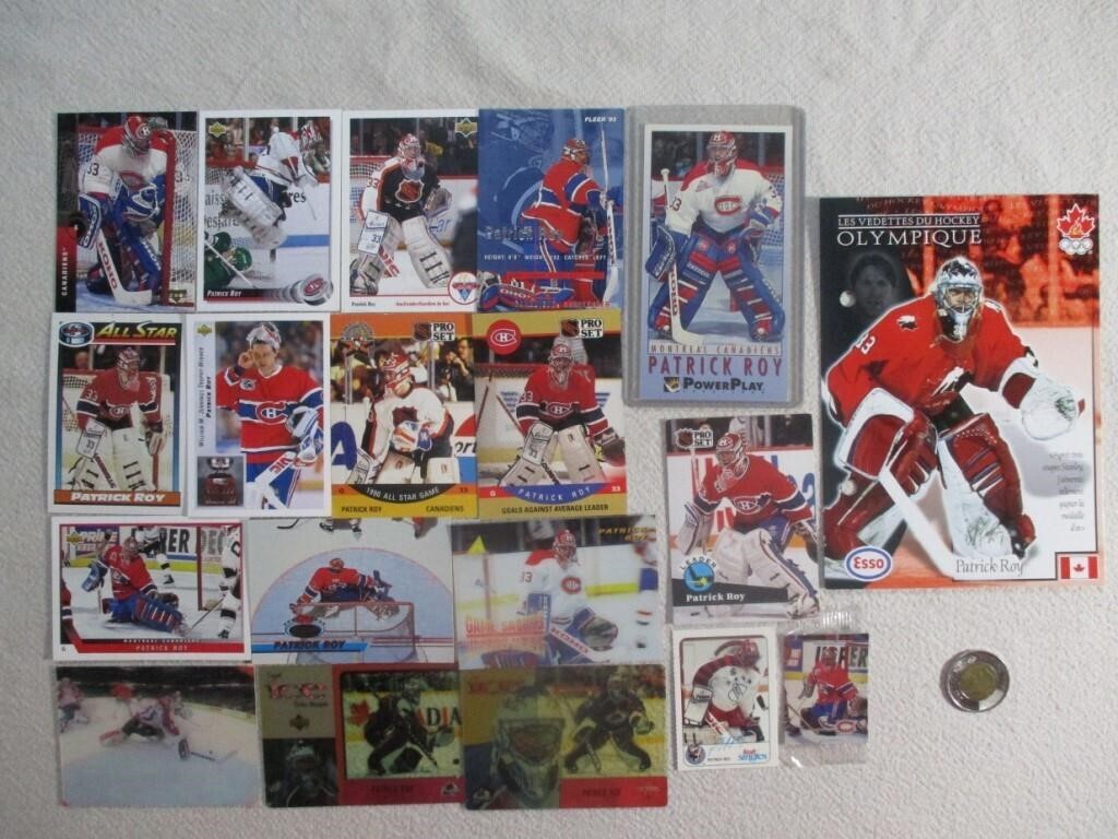 19 Cartes de hockey de Patrick Roy