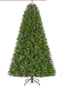 7.5-Ft. Pre-Lit LED Pine Artificial Christmas Tree