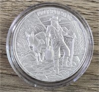 One Ounce Silver Round: Prospector